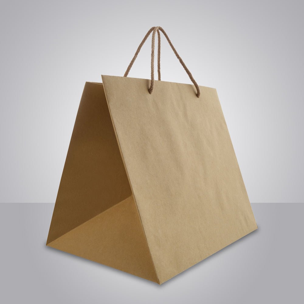 Papiertragetasche "Take Away Premium in braun" - unbedruckt - GERNET Print GmbH