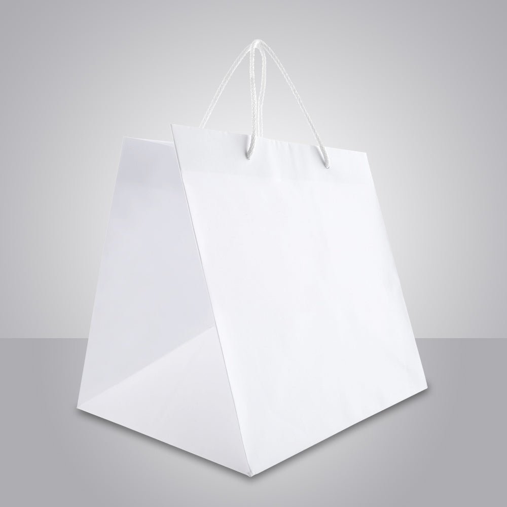 Papiertragetasche "Take Away Premium in weiß" - unbedruckt - GERNET Print GmbH