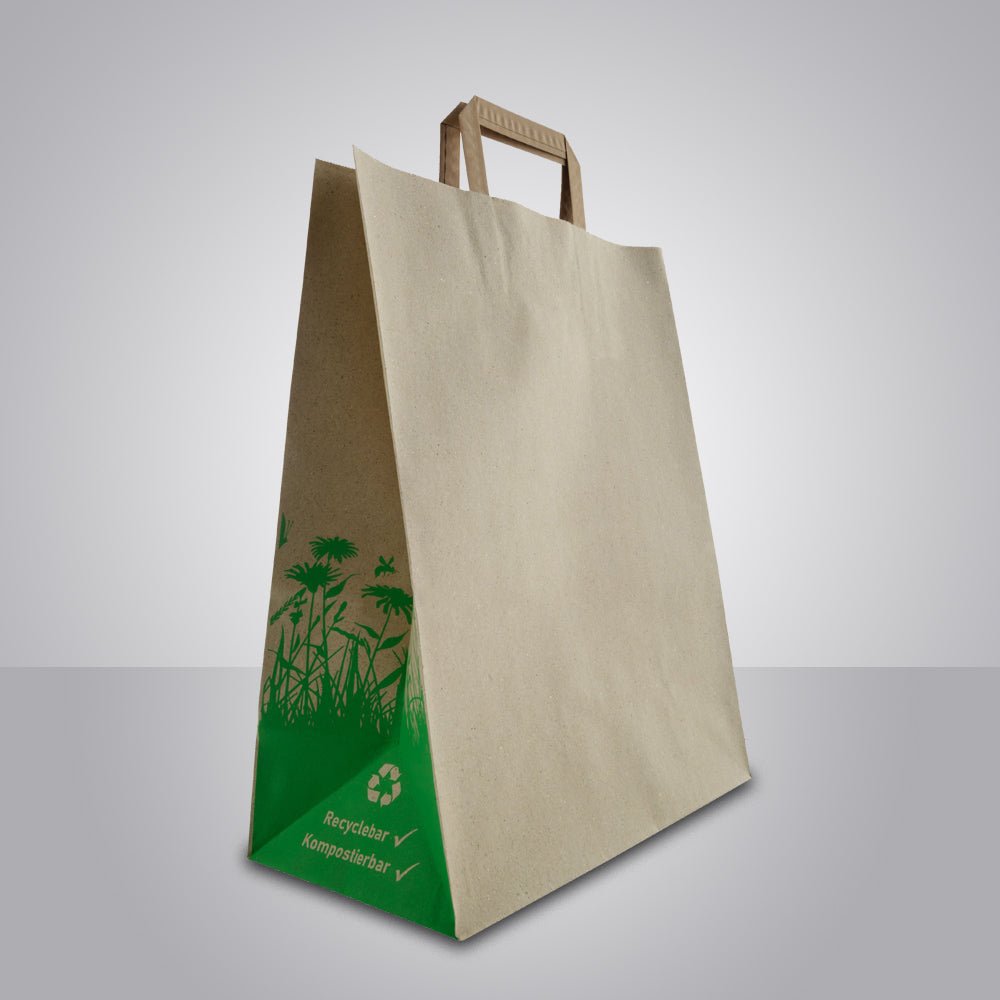 Papiertragetasche "Gras Standard" - unbedruckt - GERNET Print GmbH