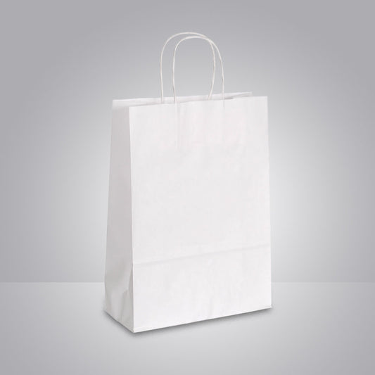 Weiße Papiertragetasche mit Papierkordeln "KOMFORT" - GERNET Print GmbH
