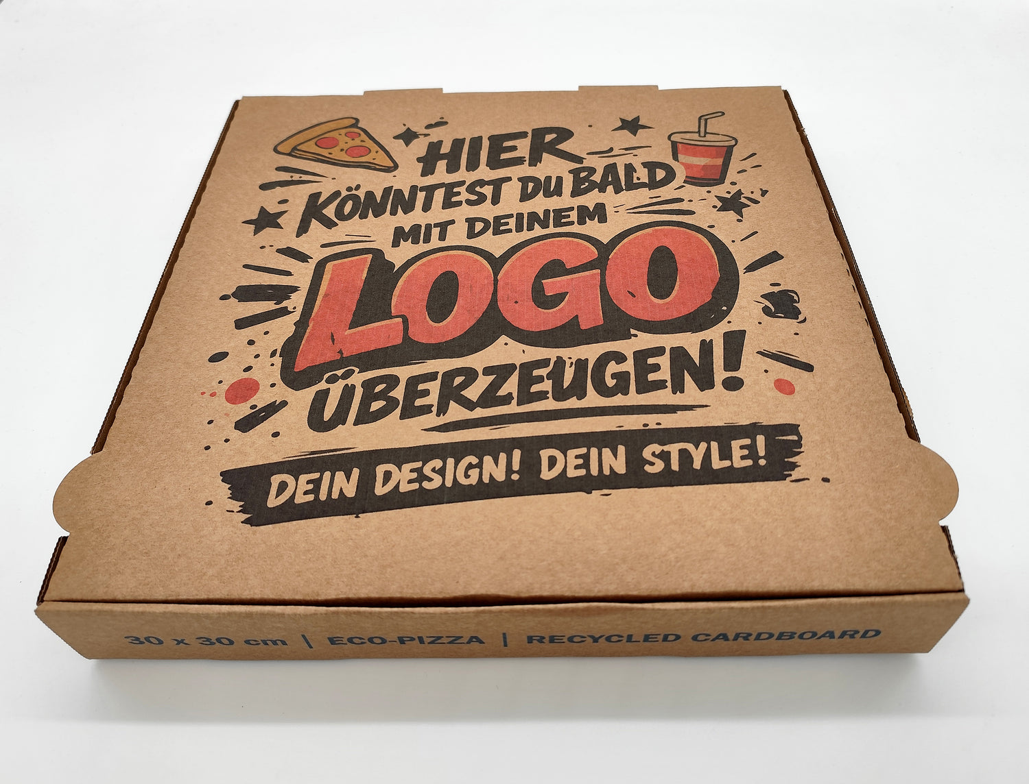 Pizzakarton mit Druck