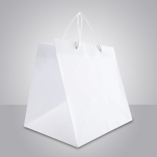 Papiertragetasche "Take Away Premium in weiß" - unbedruckt - GERNET Print GmbH